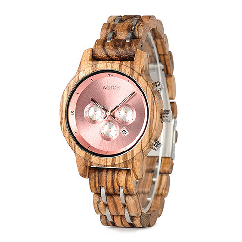 Women's Chronograph Wooden Watch