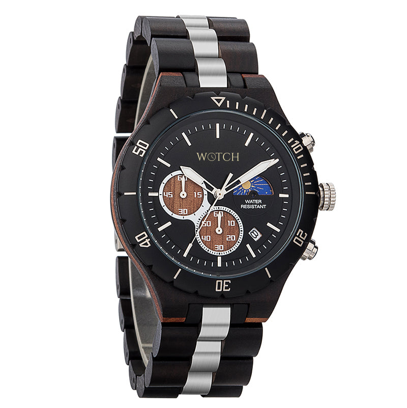 Men's Chronograph Wooden Watch