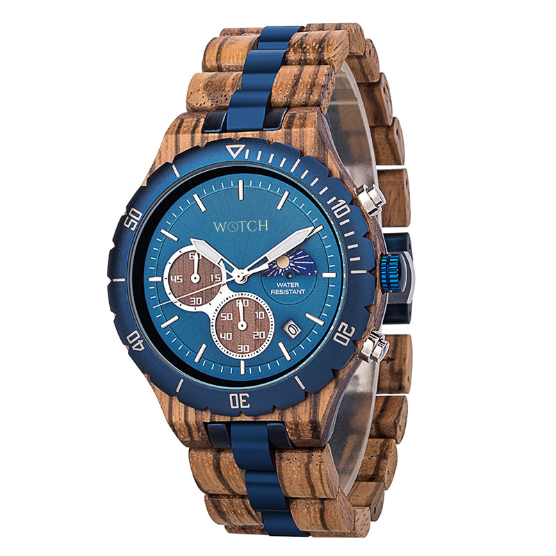 Men's Chronograph Wooden Watch